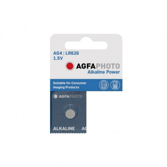 Elem 1.5V - LR626 / AG4 gombelem - AgfaPhoto (AGFA-AG4-A)